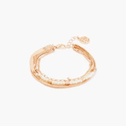 Outlet Balaboosté Bracelet multi rangs chaines et perles
