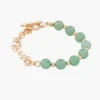 Flash Sale Balaboosté Bracelet pierres vertes et chaine à maillons