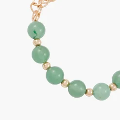 Flash Sale Balaboosté Bracelet pierres vertes et chaine à maillons