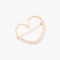 Best Sale Balaboosté Broche coeur dorée