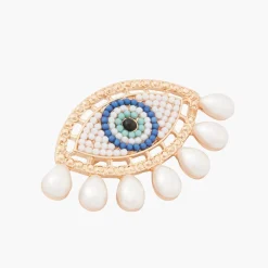 Cheap Balaboosté Broche œil perles et rocailles