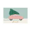 Best Sale Balaboosté Carte de vœux avec voiture ancienne et sapin
