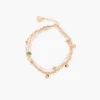 Online Balaboosté Chaine de cheville 3 rangs pierre d'Aventurine