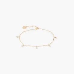 Clearance Balaboosté Chaîne de cheville strass en Acier Inoxydable