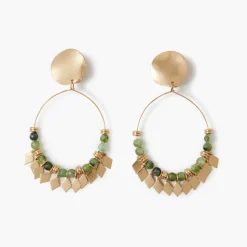 Flash Sale Balaboosté Clips d'oreilles anneaux à perles et pampilles
