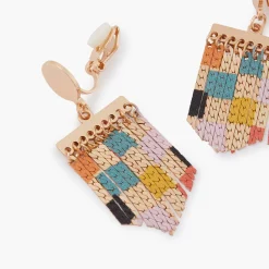 Sale Balaboosté Clips d'oreilles chaînes imprimées