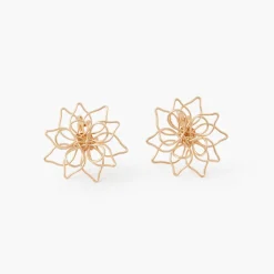 Shop Balaboosté Clips d'oreilles fleurs en métal