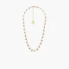 Best Balaboosté Collier 3 rangs à maillons et perles à facettes - acier inoxydable