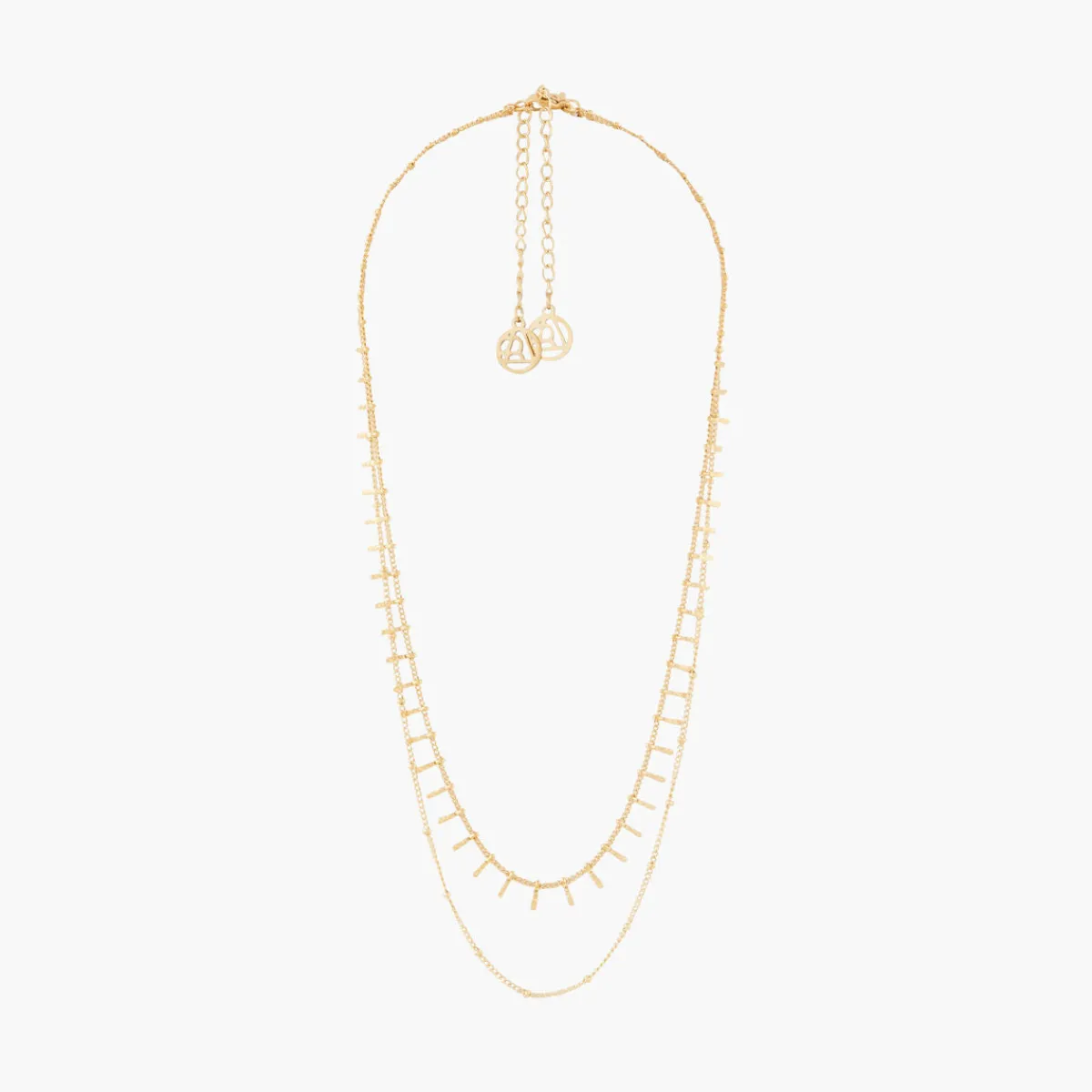 Clearance Balaboosté Collier 2 rangs acier inoxydable
