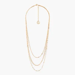 Fashion Balaboosté Collier 3 rangs acier inoxydable