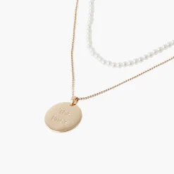 New Balaboosté Collier 2 rangs doré The bride Collab Meryl Suissa
