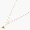New Balaboosté Collier 2 rangs médaille Acier Inoxydable