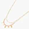 Cheap Balaboosté Collier 2 rangs perles facettées Acier Inoxydable