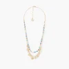 Fashion Balaboosté Collier 2 rangs perles fantaisie et pampilles