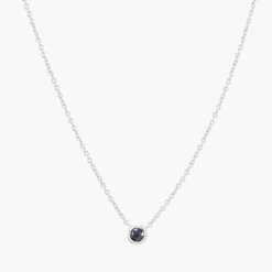 Store Balaboosté Collier Argent Garanti et Saphir