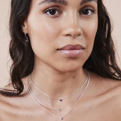 Store Balaboosté Collier Argent Garanti et Saphir