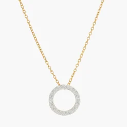 Outlet Balaboosté Collier cercle strass Argent Garanti