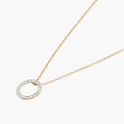 Outlet Balaboosté Collier cercle strass Argent Garanti