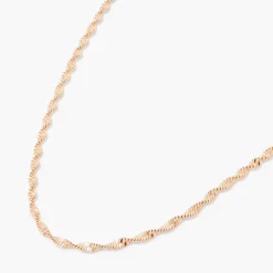 Outlet Balaboosté Collier chaine twistée dorée