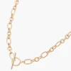 Best Balaboosté Collier doré à maillons avec fermoir en T City Blush