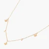 Cheap Balaboosté Collier en acier avec strass et papillon