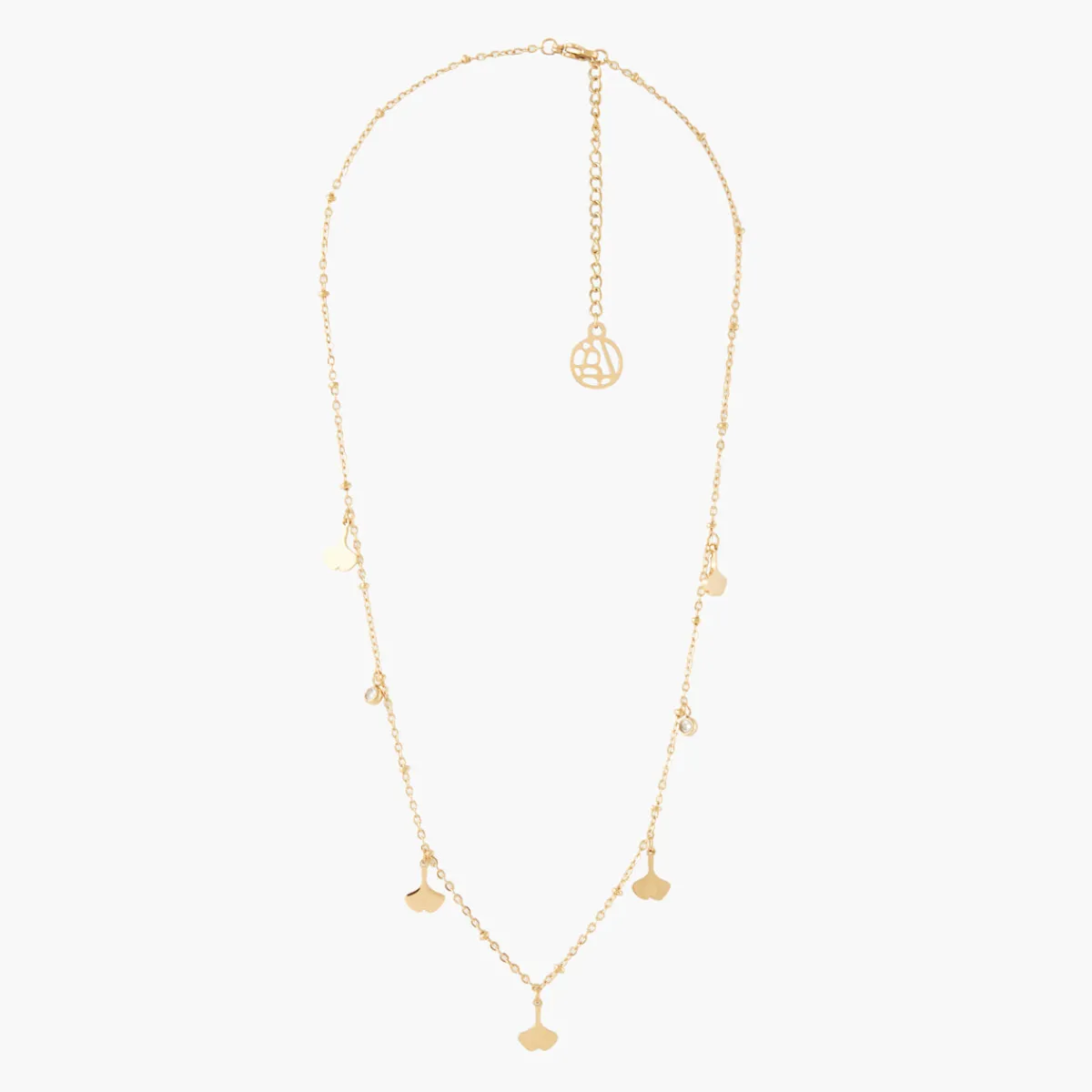Cheap Balaboosté Collier feuilles Acier Inoxydable - doré