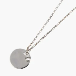 Cheap Balaboosté Collier médaille et diamant Argent Garanti Silver Idol