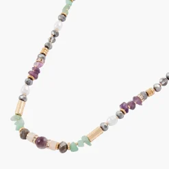 Shop Balaboosté Collier pierres et perles facettées