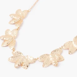 Store Balaboosté Collier plastron feuilles