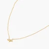 Store Balaboosté Collier pétales zirconium Argent Garanti