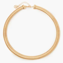 Hot Balaboosté Collier torque strié doré