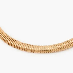 Hot Balaboosté Collier torque strié doré