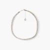 Best Balaboosté Collier tube à strass argenté