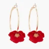 Best Sale Balaboosté Créoles à fleurs rouges