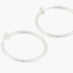 Clearance Balaboosté Créoles argentées à piston 29 mm