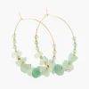 Shop Balaboosté Créoles aventurine acier inoxydable