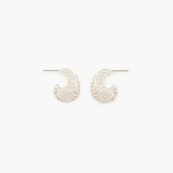 Cheap Balaboosté Créoles gouttes à strass argentées