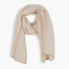 Shop Balaboosté Foulard plissé - écru et doré