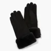 Discount Balaboosté Gants effet suédé noir