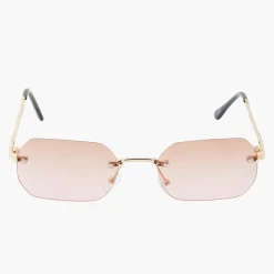 Flash Sale Balaboosté Lunettes de soleil rectangulaires métalliques