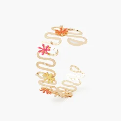 Shop Balaboosté Manchette zigzag et fleurs