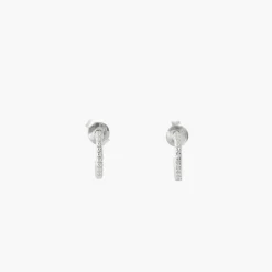 Store Balaboosté Mini-créoles zirconium Argent Garanti