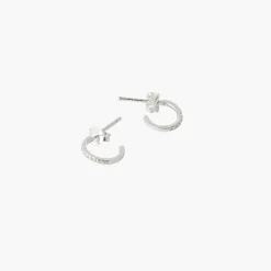 Store Balaboosté Mini-créoles zirconium Argent Garanti