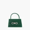 Flash Sale Balaboosté Petit sac à main vert à paillette avec noeud