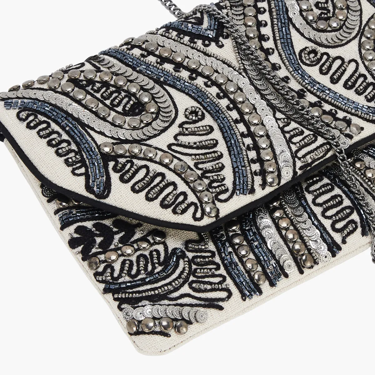 Store Balaboosté Pochette brodée perles et sequins