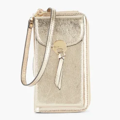 Online Balaboosté Pochette de voyage à bandoulière effet métallisé doré