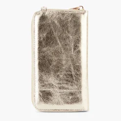 Online Balaboosté Pochette de voyage à bandoulière effet métallisé doré