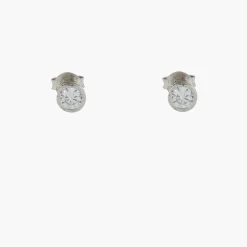 Best Balaboosté Puces d'oreilles Argent Garanti et zirconium - argenté