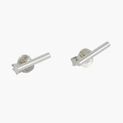 New Balaboosté Puces d'oreilles barre Argent Garanti Silver Idol
