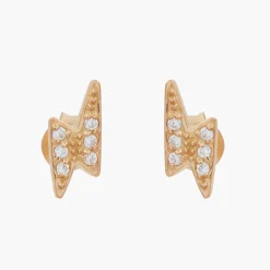 Discount Balaboosté Puces d'oreilles éclair zirconium Argent Garanti
